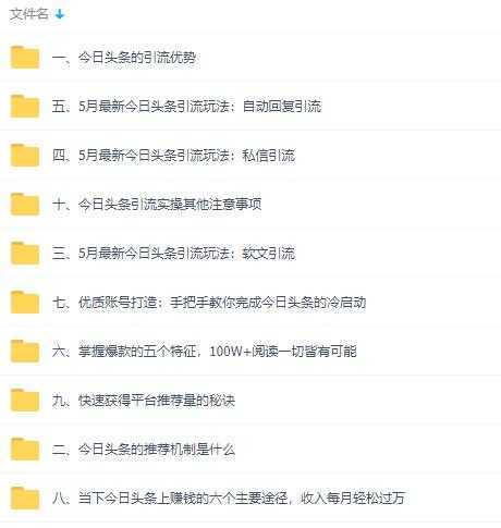 图片[2]-今日头条引流技术2.0，打造爆款稳定引流的玩法视频教程-丞铭网课