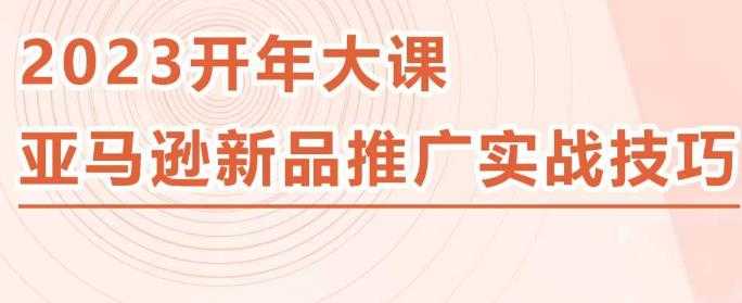 2023亚马逊新品推广实战技巧，线下百万美金课程的精简版，简单粗暴可复制，实操性强的推广手段-丞铭网课