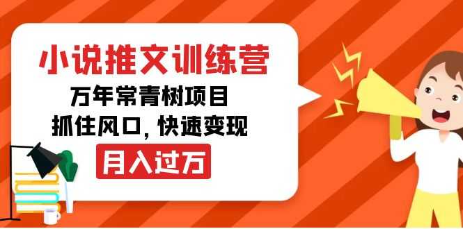 小说推文训练营，万年常青树项目，抓住风口，快速变现月入过万-丞铭网课